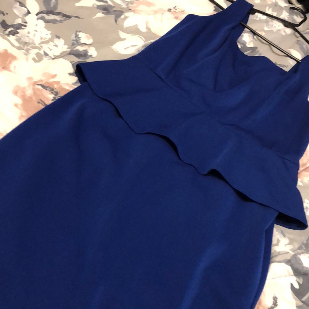 Blue cocktail dress